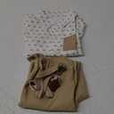 SALNIER Toddler Boy Suit Baby Boys Wedding Dress Outfit Formal Gentleman Clothes Set Dress Shirt Bowtie Suspenders Pants (12-18 Months, Beige White)