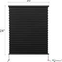 Dulepax RV Blinds,RV Pleated Shades,RV Blinds Pleated Shades, 20" W x 24" L Black RV Window Shades,Camper Blinds,RV Window Blinds for RV Camper Travel Trailers Motorhome's Window