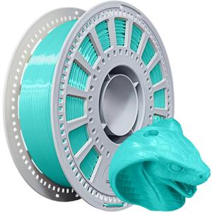 Silk PLA Filament 1.75mm 1KG - 4X Metallic Shine, High Speed Silk Pla Filament, 0.03mm Accuracy, 0.2mm Nozzle Safe, PLA Filament, for Bambu Lab/Ender 3,(Light Blue-green)