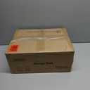 SWTYMIKI Bakers Rack with Storage - Coffee Bar Cabinet Organizer with 8 Hooks, Shelves & Cabinet Door, Coffee Station for Kitchen Dining Room, Microwave Stand with Adjustable Feet, Black