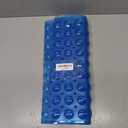 AmazerBath Shower Mat Non Slip 40 x 16 Inches, Shower Stall Mats with Suction Cups and Drain Holes, Non Slip Bath Mat for Tub for Elderly & Kids, Clear Blue