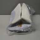 COMFY-HOMI Cotton Rope Woven Basket with Handles for shelfToy, Book, Cloth Storage Basket for Organizing-13.5"X11"X9.5" Storage Bin for Living Room, Newborn or Infant Gift for boy girl White/blue