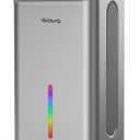 Dehumidifier for Basement (85 OZ, 800 sq ft) Quiet Dehumidifiers for Home, Auto Shut-Off, Sleep Mode, 3 Gear Timer(8H,16H,24H), Small Dehumidifier for Bedroom, Bathroom with Drain Hose (Deep Sliver)