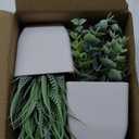 Der Rose 2 Pack Small Fake Plants Mini Artificial Potted Plants for Table Desk Home Bathroom Office Decor, 2-grey