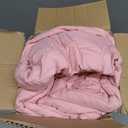 Homelike Moment Comforters Queen Size - Pink Duvet Insert Down Alternative Bed Queen Comforter, Lightweight Bedding Comforters Full Size Quilted Soft All Season Solid Pink