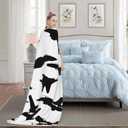 Jet Fighter Airplane Soft Throw Blanket All Season Microplush Thick Warm Blankets Tufted Fuzzy Flannel Throws Blanket for Bed Sofa Couch 60"x50"