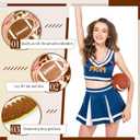 Chunyin 40 Pcs Football Iron on Patches Chenille Embroidered Sports Game Day Self Adhesive Applique Sew DIY Iron on Letter Number Patches for Clothing Repair Hat Jeans Pants Backpacks Bowl Party Gift