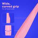 Max Extra-Soft Toothbrush for Adults Sensitive Gums  Gentle Bristles, Wide Angled Head for Back Teeth, Ergonomic Non-Slip Grip, BPA-Free Handle, Individually Wrapped, 4-Pack(Blush Pink)