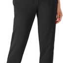 Hanes Womens Originals French Terry Joggers, Lightweight Lounge Pants for Women, Comfywear Loungewear, 28" (XX-Large, Black)