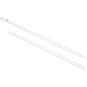 uxcell 24" Blinds Wand Replacement, Combinable Blinds Tilt Wand with Seal Hook, Vertical Blind Rod Stick for Window Curtain Opener Accessory, White