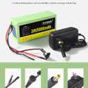 1 Pack 24V 5Ah Lithium Battery with 29.4V 1A Charger, 24 Volt Rechargeable Battery for DIY Projects