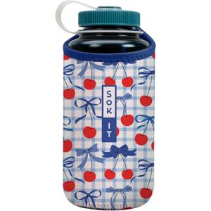 Sok It BotlSok Water Bottle Sleeve Insulated Neoprene Cover (Cherry Picked, Fits 32oz Nalgene)
