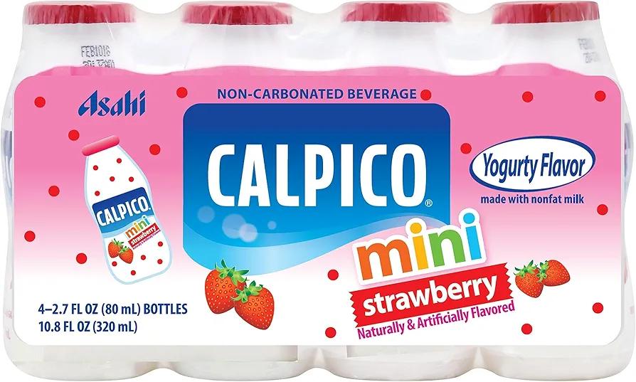 Calpico Mini Strawberry 2.7 fz, (Pack of 10)