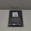 Simplebrand Black Sheer Curtains 96 Inches Long, Light Filtering Rod Pocket Solid Color Window Sheer Curtain Panels, Elegant Curtains & Drapes for Living Room, Bedroom 2 Panels (Black, 42" W x 96" L)