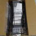 5 Pack Shower Caddy Organizer Rack Shelf for Inside Shower, Adhesive Bathroom Wall Storage Basket Rustproof Stainless Steel Shampoo Holder, Bathroom Accessory Decor Set, Black.