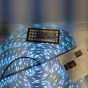 zoegi 500ft Outdoor LED Strip Lights Waterproof,Music Sync RGB IP68 Outside Led Light Strips Waterproof with App and Remote,Exterior Led Rope Lights for Deck,Balcony,Roof,Garden,Pool (500FT)