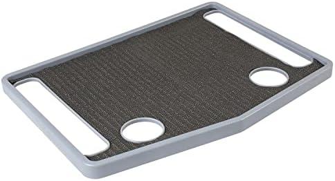Amazon.com: Support Plus Walker Tray Table - Mobility Table for Walker with Non-Slip Mat, Accessories, and Cup Holder (21"x16") - Gray : Health & Household