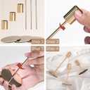 Gold Candlestick Holders - Bulk Decorative Metal Candelabra for Taper Candles - Fit 0.8 Inch Diameter - Gold Taper Candle Stands for Wedding Home Party Table Decor (Set of 18)