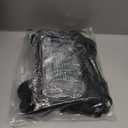 BORMELUN Clear Lunch Bag Heavy-Duty Tote - Double Purse for Work Concert Correctional Officers Stadium Women 12x6x12 Black