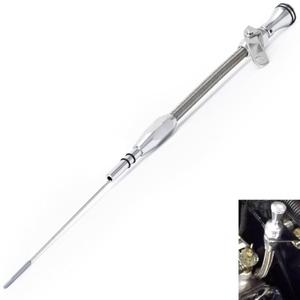 Flexible Oil Dipstick Fit for Ford Small Block SB V8 Engines 260 289 302 1962-1995 with Firewall Mount Stainless Steel Braided Housing