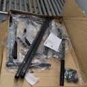 Amazon Basics Heavy Duty Portable Rolling Garment Rack, Hanging Clothes Organizer Rail for Display and Storage, Easy to Assemble, 19 x 60 x 48 inches, Black