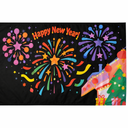 Flag Happy New Year Size 3x5 ft
