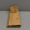 Bamboo Couch Arm Tray for Drinks and Snacks with Detachable Cup Holder and Anti Slip Base, Foldable Sofa Arm Tray for Convenient Couch Side Use