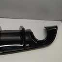 Rear Splitter, Automotive Rear Bumper Lip Aprons, Aerodynamic Impact Resistant Rear Lip Lower Bumper Diffuser Replacement for 392 20172018(Glossy Black)