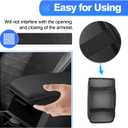 Autorder Center Console Cover for 2024 2025 2026 Toyota Tacoma Accessories Armrest Cover Anti-Scratch Middle Console Pad Leather Armrest Protector