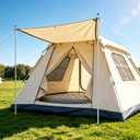 Tarp Poles Adjustable Heavy Duty 90 in Camping Tent Poles for Tarp Portable Telescoping Tent Poles for Awnings Canopy Rain Fly Shelter Set of 2