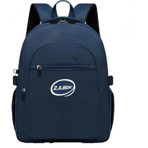 Classic Backpack, Black, Green, Pink, Water Resistant Polyester, 8 Compartments, Padded Back, School Daypack (Blue), Pack of 5