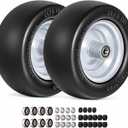 2-Pack 11x6.00-5 Flat Free Tires for Zero Turn Mower,Load 400lbs