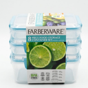 Farberware 8 Piece Food Storage Set BPA Microwave Freezer Safe Plastic