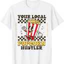 Popcorn For Women Men Family Popcorn Seller Costume Kids T-Shirt (Small)