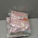 Hiroyuki Iridescent Makeup Bag, Cute Cosmetic Bag, Large Capacity Travel Pouch (Amazing, pink) 8 Pack