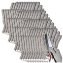 Xuhal 20 Pairs Cut Resistant Gloves Level 5 Protection Cutting Safety Kitchen Anti Cut Gloves for Kitchen (L)