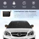 Car Windshield Snow Cover, Waterproof Front Windshield Protector Ice and Snow Shield, Multi-Purpose Oxford Front Windscreen Cover Protects Against Frost Water UV Rays