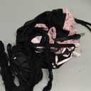 Lingerie Sets for Women Sexy Rave Outfits Lace Up Corset Bodysuit with Garter 2 Piece (XX-Large, Black)