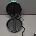 Holstein Housewares Stainless Steel 2 Section Omelet & Frittata Maker, Non Stick Coating, Easy To Clean, Indicator Lights, Compact Storage, Prepare Versatile Recipes in Minutes. 2 Portions, Mint