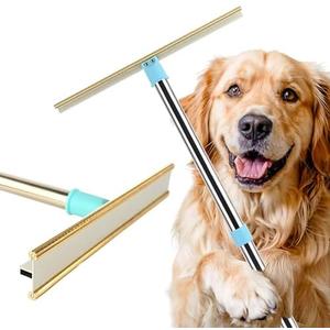 Carpet Rake for Pet Hair Removal Broom – 50'' Adjustable Long Handle Dog Hair Remover Tool, Carpet Brush for Pet Hair Fur, Carpet Scraper for Rugs, Reusable Pet Hair Removal Tool