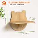 Cat Wall Shelves Furniture for Climbing - Cat House Wall Mounted - Indoor Wooden Floating Furniture - Different Models Including Shelves, Perches, Hammock, Bed, Bridges, Walkways
