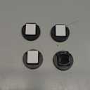 YYILIS Magnetic Remote Control Holder Wall Mount, Self-Adhesive Bedside Caddy for TV Backside/Bedroom/Office/RV Home Organizer Storage (Black 4)