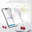 RENPHO Food Scale with Nutritional Calculator, Digital Kitchen Scale for Weight Loss, Smart Food Weight Scale with App for Macro Keto Calorie Cooking, Grams and Ounces, White, 11lb/5kg