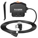 Pxm&MM OBD to USB C Constant Power Cable for Dash cam,24/7 Power Supply/Acc Mode with Switch Button, Collision Detection,Low Voltage Protection,Leaves The Original 12V outlets Free,Output 5V/3A