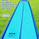 Slip and Water Slide for Kids and Adults Backyard with Extra-Large Inflatable Guard Rails and Dual Way Water Sprayers,Heavy Duty and Extra Long Design with Two Inflatable Bodyboards