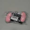 2PCS Car Headrest Hook, Cute Wool Heart Vehicle Seat Hangers for Umbrellas Grocery Bags, Automotive Interior Backseat Storage Organizer Hook, Universal for SUV, Sedan, Truck (Pink)