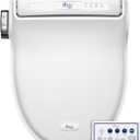Bio Bidet Bliss BB1000 Warm Water Bidet Seat, Air Dryer, Heated Seat with Slow Close Lid, Remote Control, Round