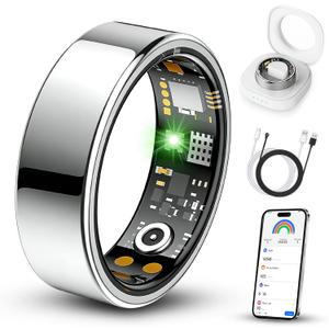 BENIO Gen4 Smart Ring Health & Fitness Tracker Step Counting | 2026 Upgraded,for Women Men, Waterproof, Heart Rate,Blood Oxygen,Sleep Monitoring,Step Counting Size 10