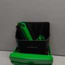 FUSBUNTY Pooper Scooper Swivel Bin & Rake with 100 Waste Bags, Dog Pooper Scooper with Bag Attachment for Large Medium Small Dogs, Poop Scooper with Lid for Lawn Yard Dog Kennel (Green)