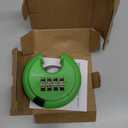 DAYGOS Combination Disc Padlocks for Outdoor - Heavy Duty 4 Digit Code Lock, Combo Discus Lock for Storage Unit,Gate,Fence,Trailer(3/8-in Shackle,1PCS,Green)